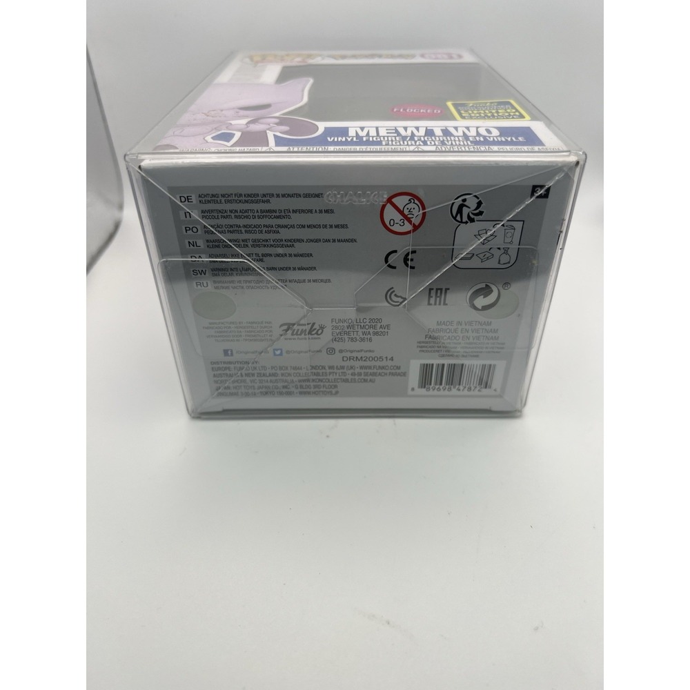 Funko POP! Pokemon: Mewtwo #581 Flocked 2020 Summer Convention Exclusive New - Picture 5 of 10